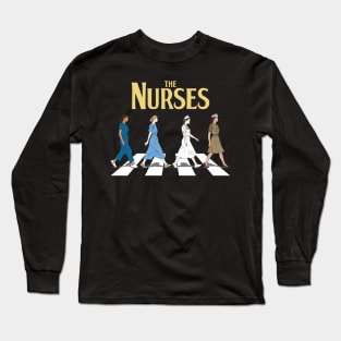 Retro Nurse Gifts Nurse Week Gifts Womens Funny Nurse Long Sleeve T-Shirt